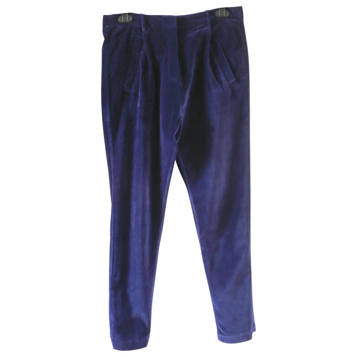 Navy Cotton Trousers Laurence Dolige