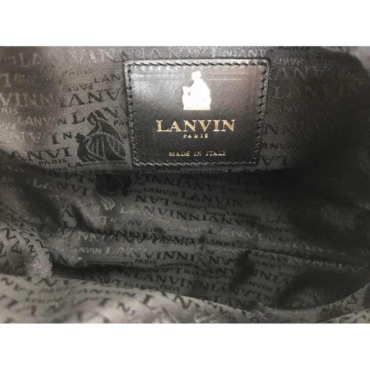 Amalia leather clutch bag Lanvin