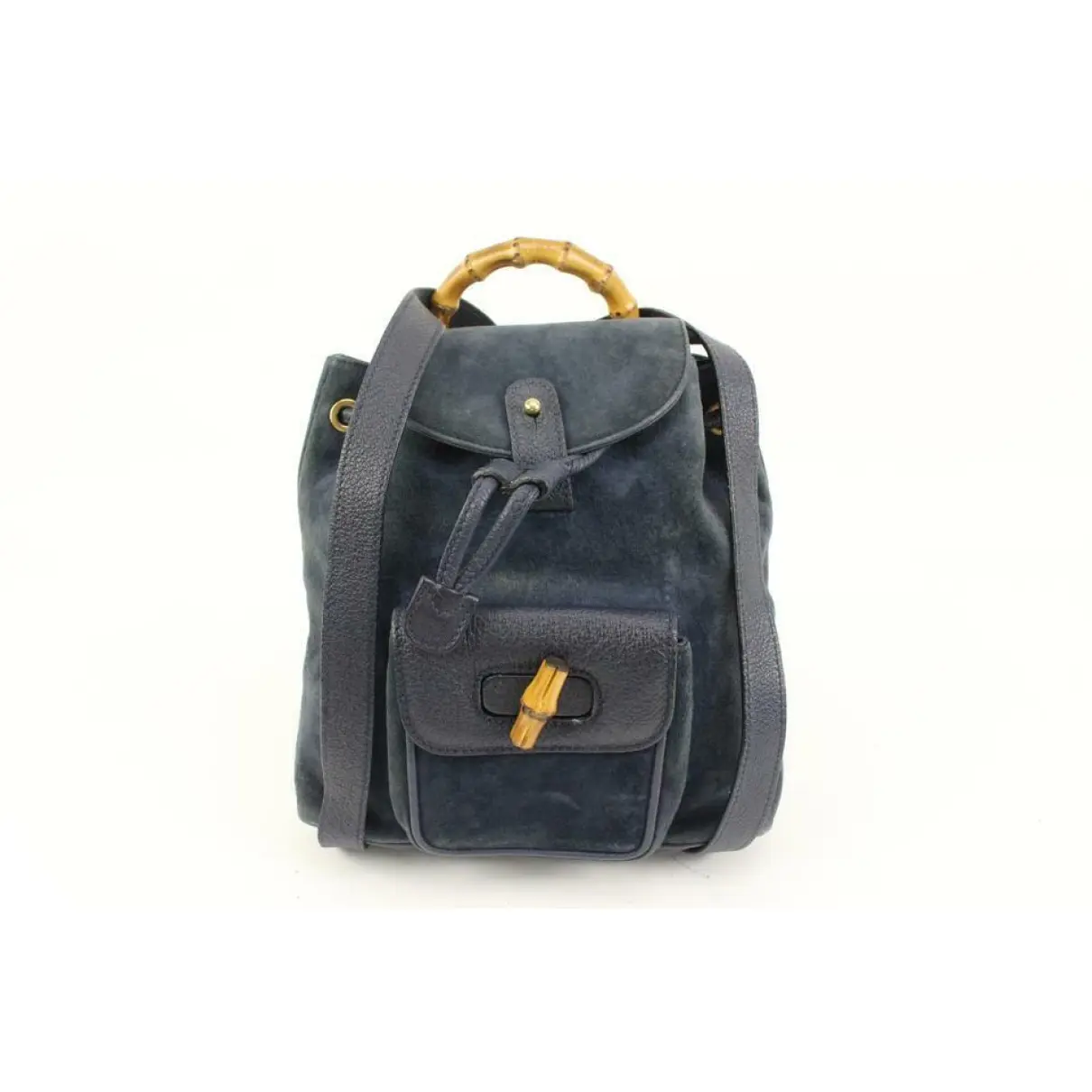 Bamboo leather backpack Gucci