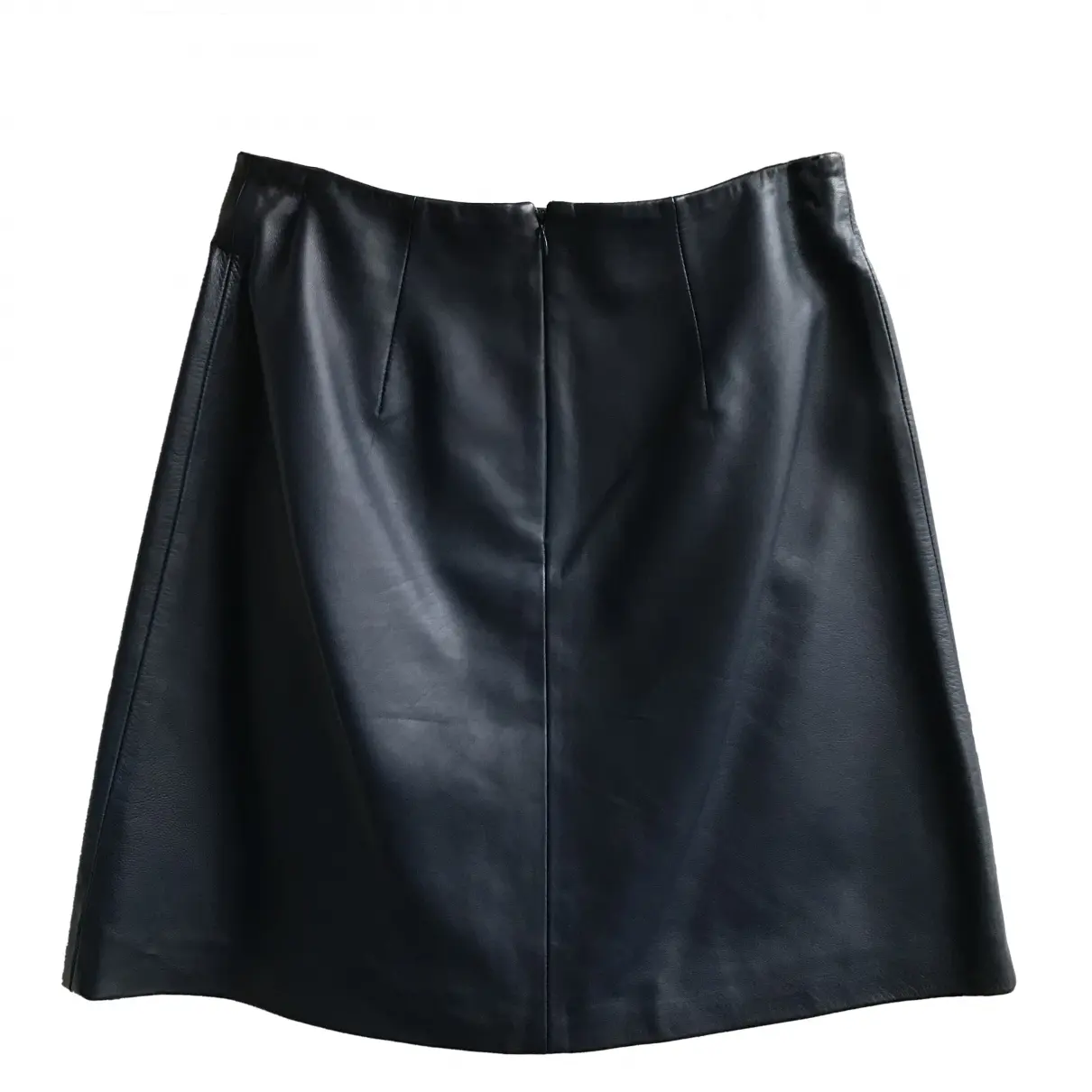 Buy Cacharel Leather mid-length skirt online