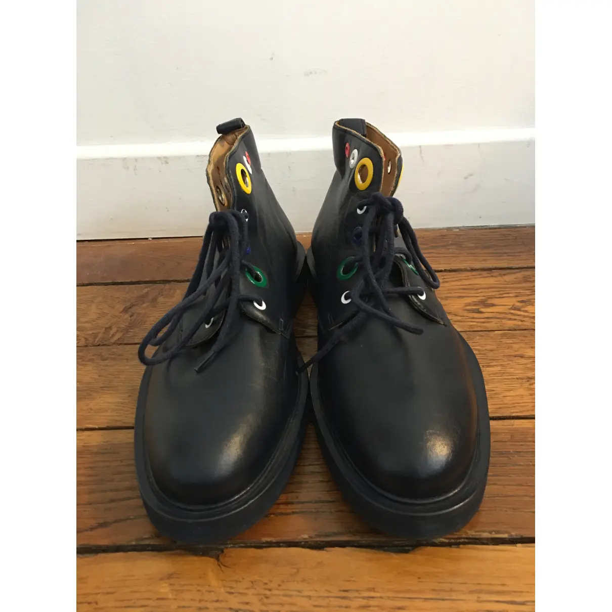 Leather lace ups Carven