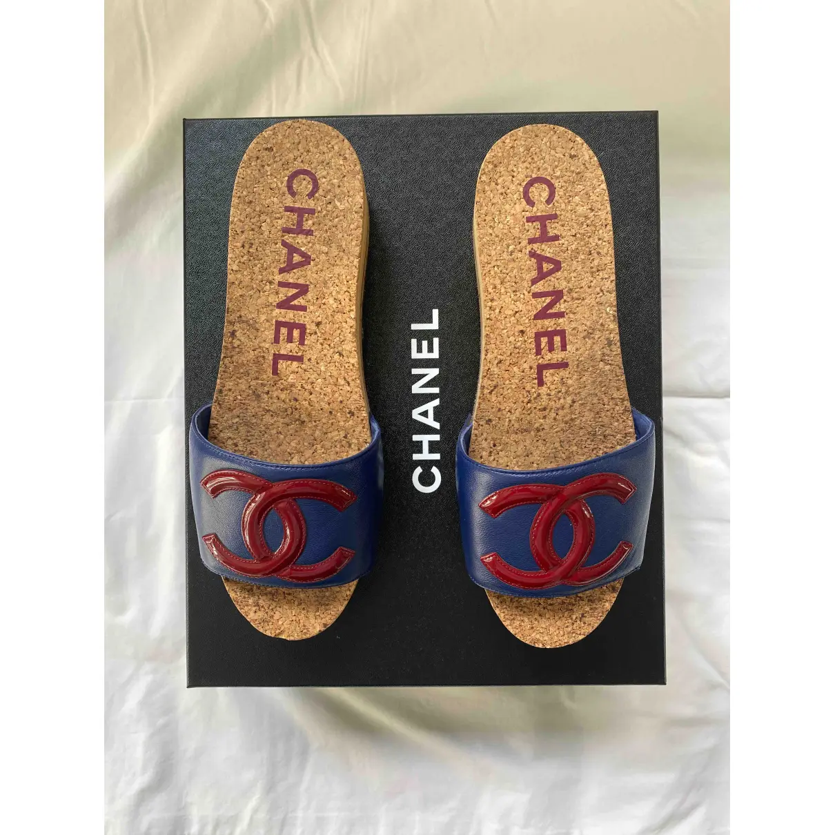 Buy Chanel Leather mules online