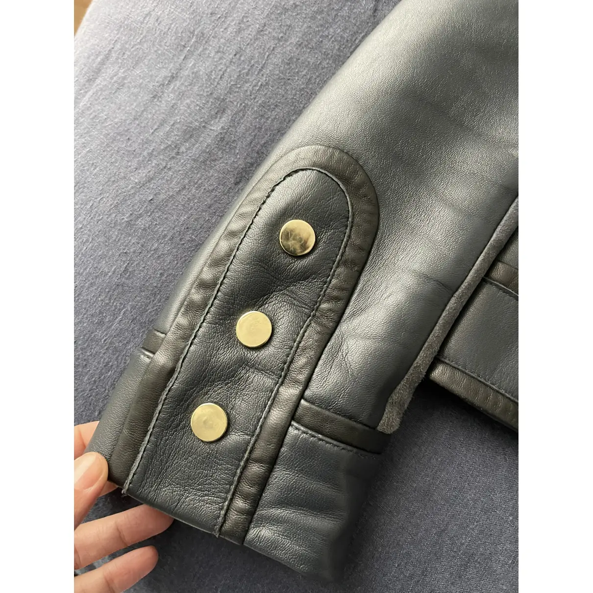 Leather short vest Claudie Pierlot