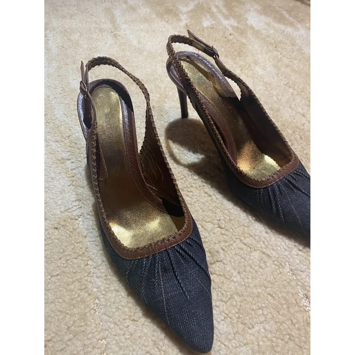 Leather sandals Dolce & Gabbana - Vintage