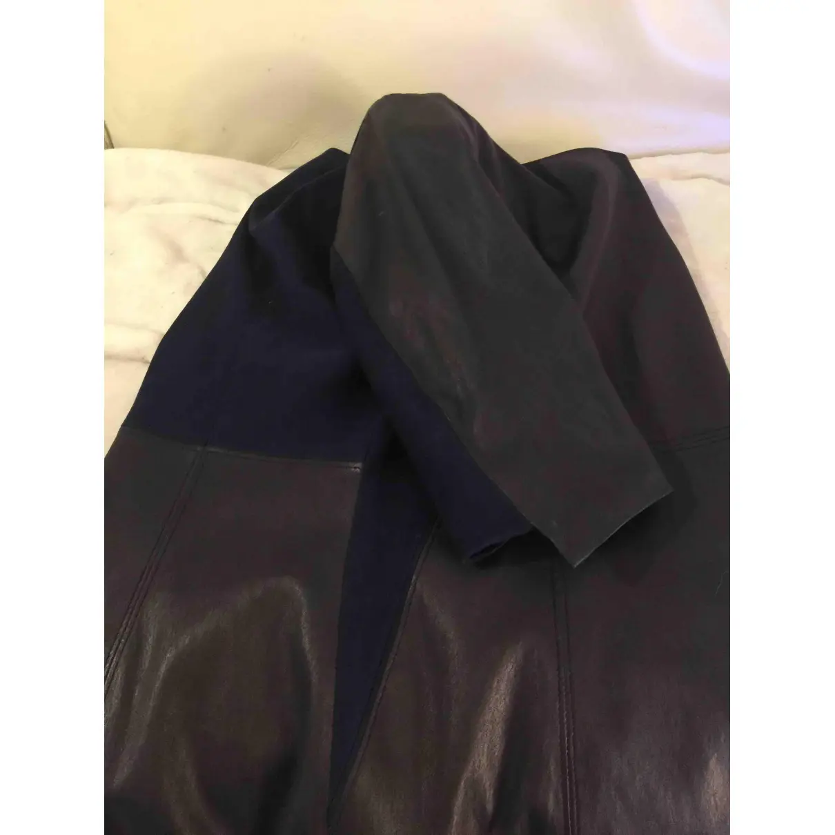Buy Elie Tahari Leather mid-length dress online