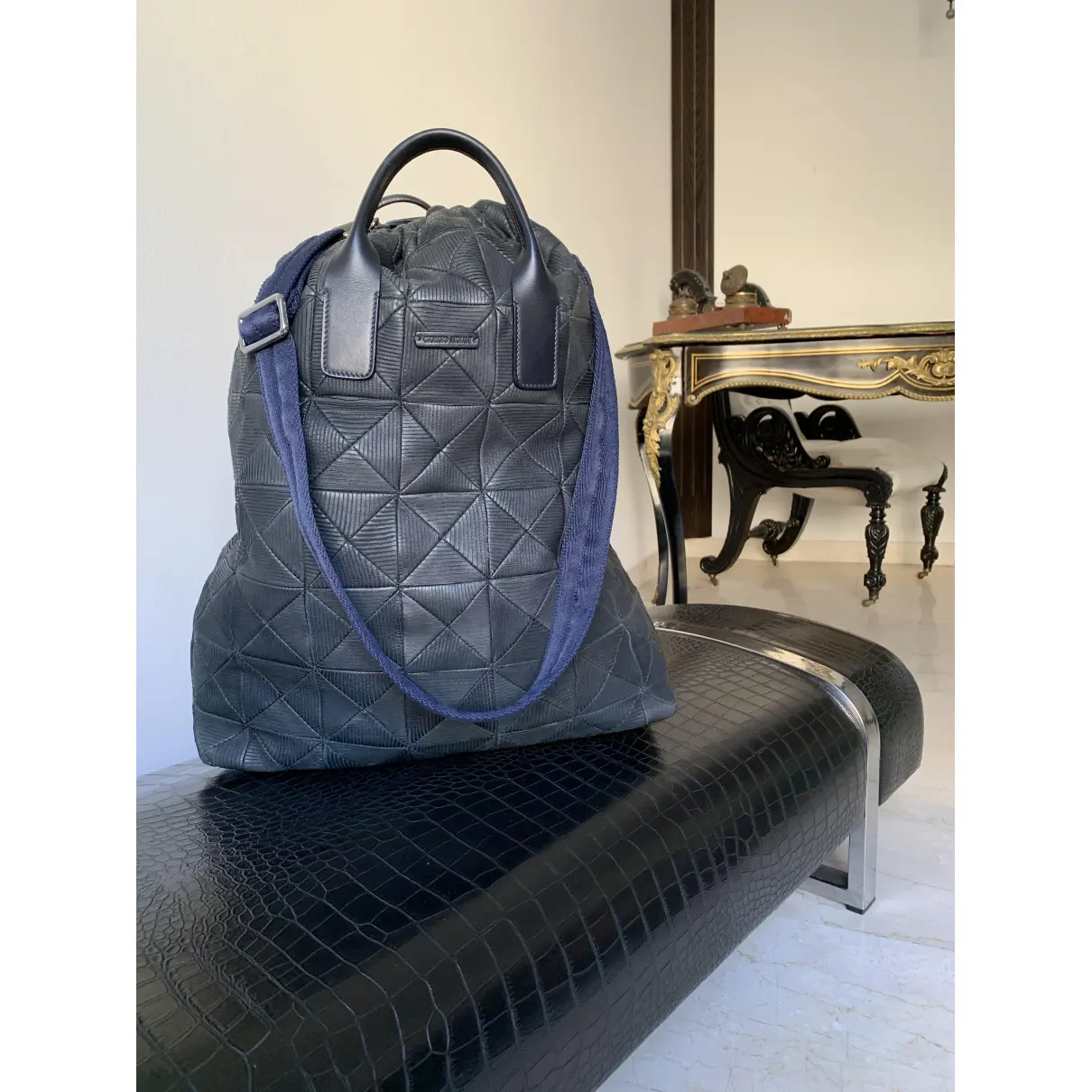 Leather small bag Giorgio Armani