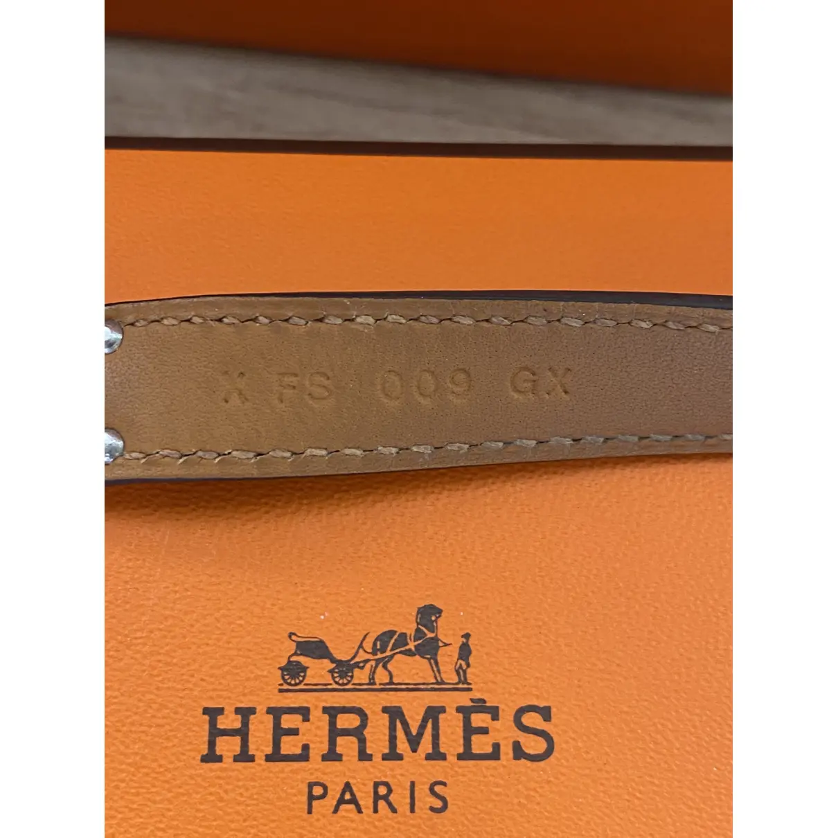 Kelly leather ring Hermès