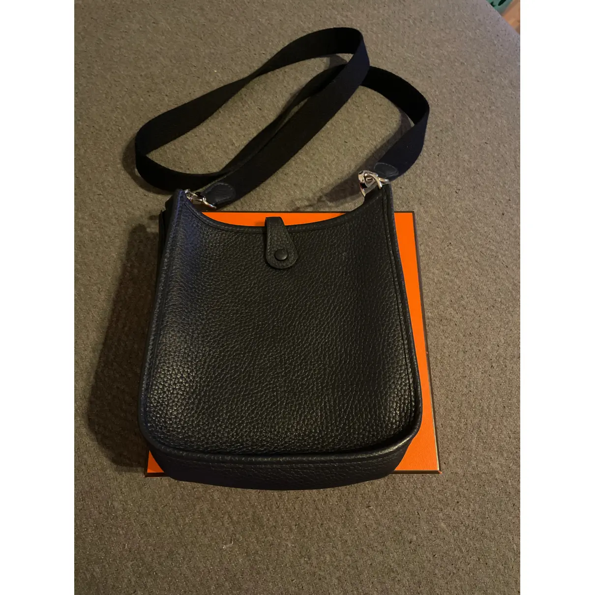 Buy Hermès Mini Evelyne leather handbag online