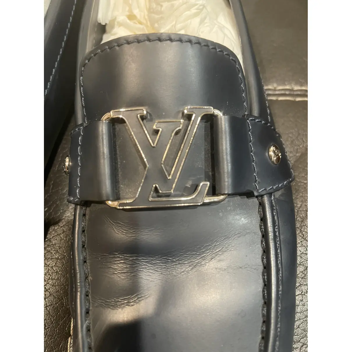 Monte Carlo leather flats Louis Vuitton