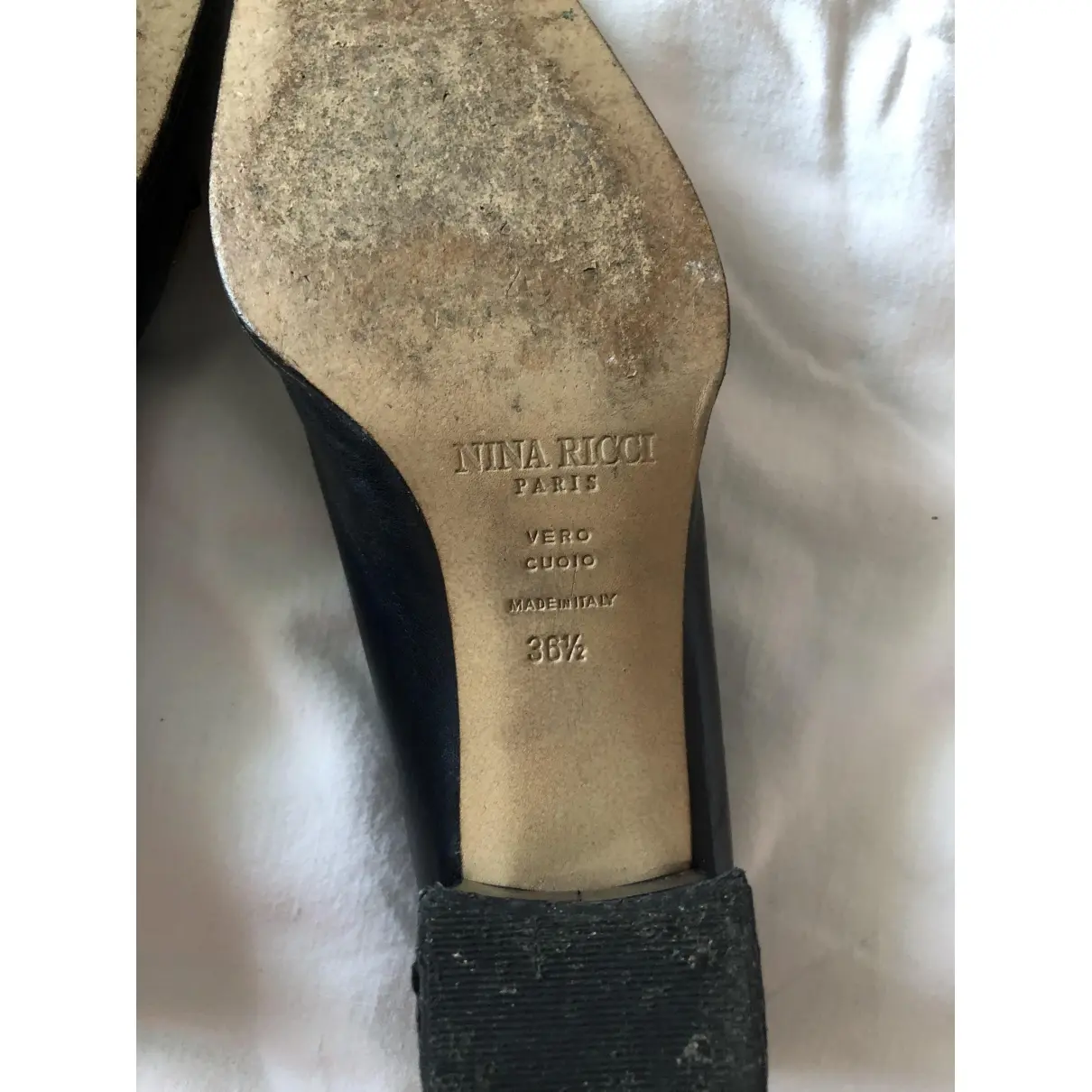 Leather heels Nina Ricci - Vintage