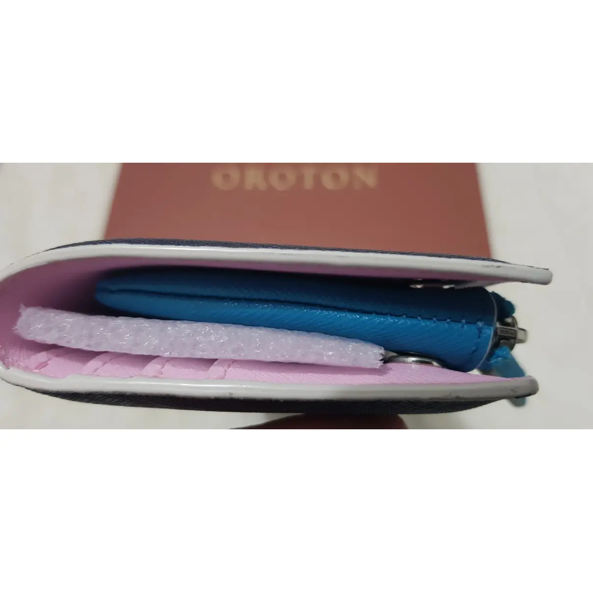 Leather clutch bag Oroton