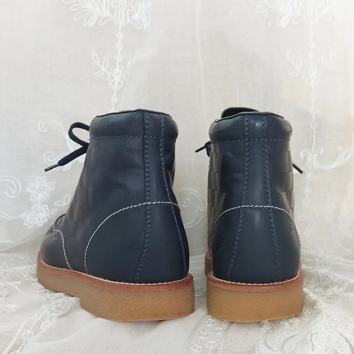 Sailor leather boots Louis Vuitton