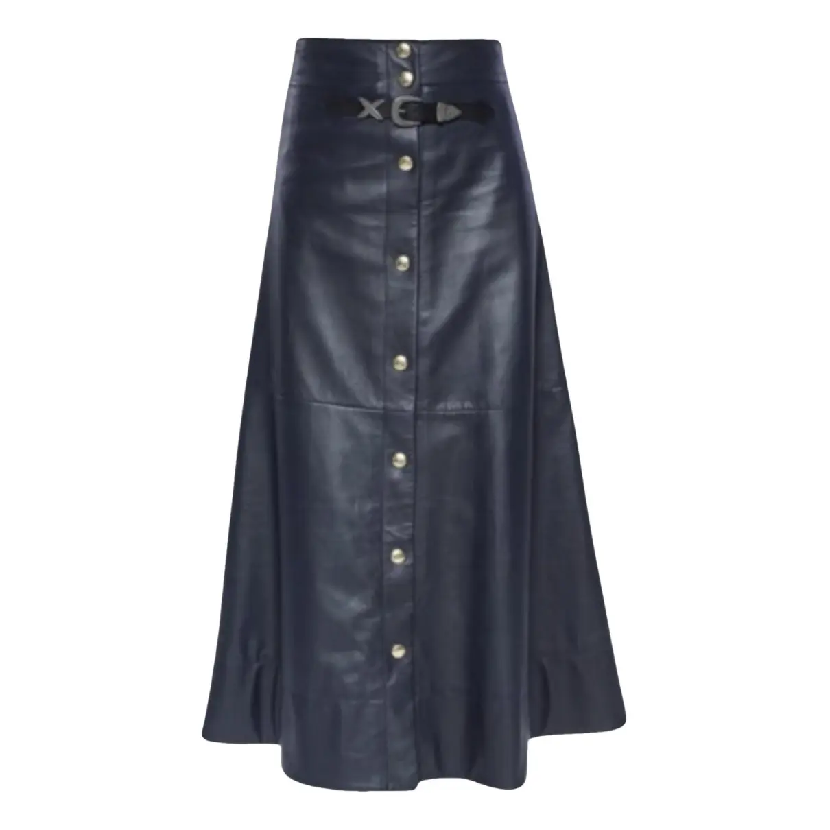 Leather skirt Sonia Rykiel - Vintage