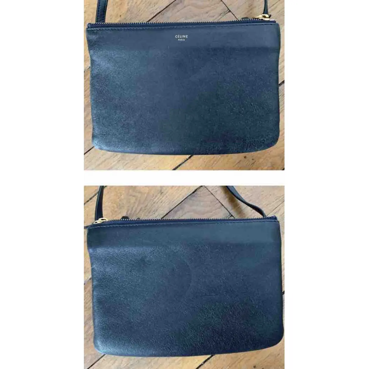 Celine Trio leather crossbody bag for sale
