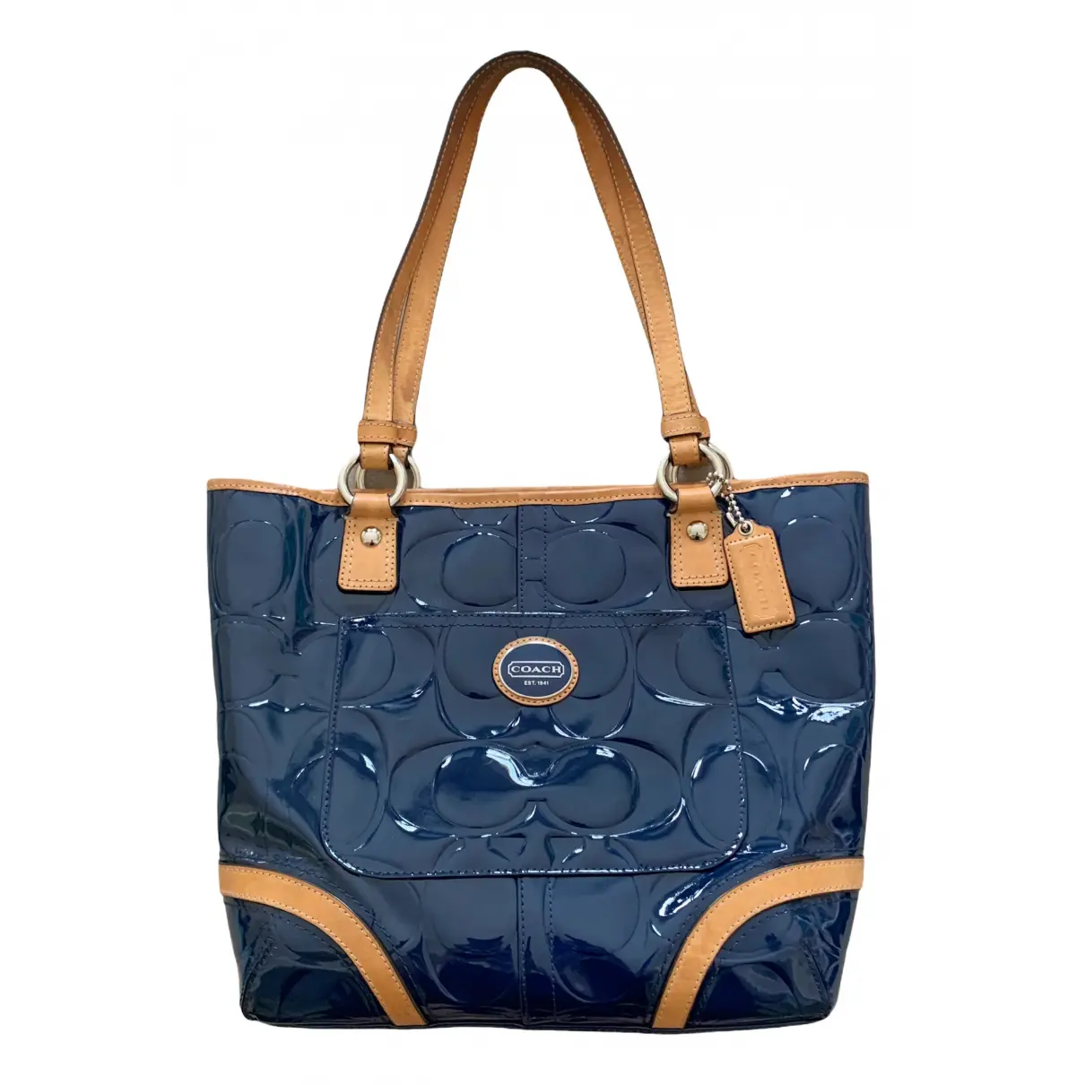 CITY ZIP TOTE patent leather tote Coach