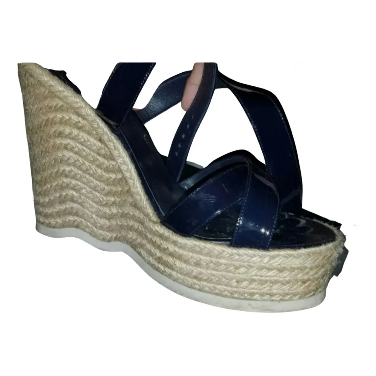 Patent leather sandals Yves Saint Laurent - Vintage