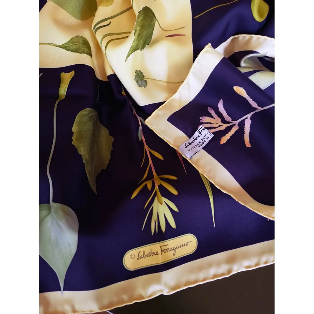 Buy Salvatore Ferragamo Silk handkerchief online - Vintage