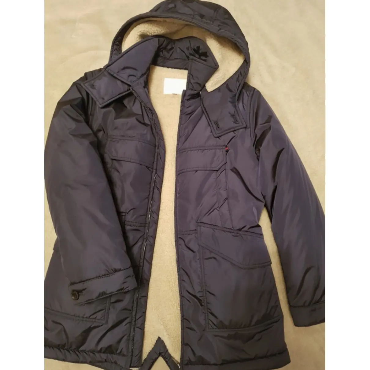 Navy Synthetic Jacket & coat Gucci