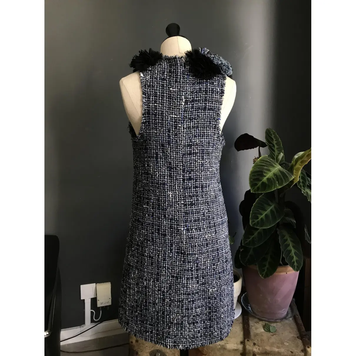 Buy Sonia Rykiel Tweed mid-length dress online - Vintage