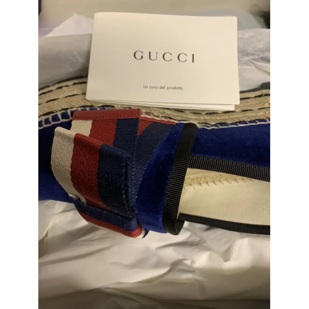 Velvet espadrilles Gucci
