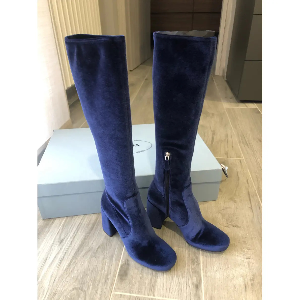 Buy Prada Velvet boots online