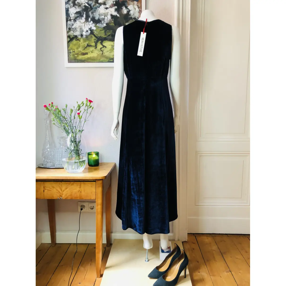 Buy Semicouture Velvet maxi dress online