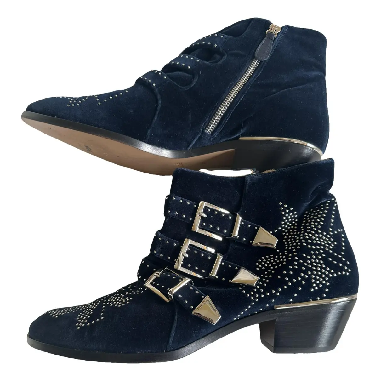 Susanna velvet western boots