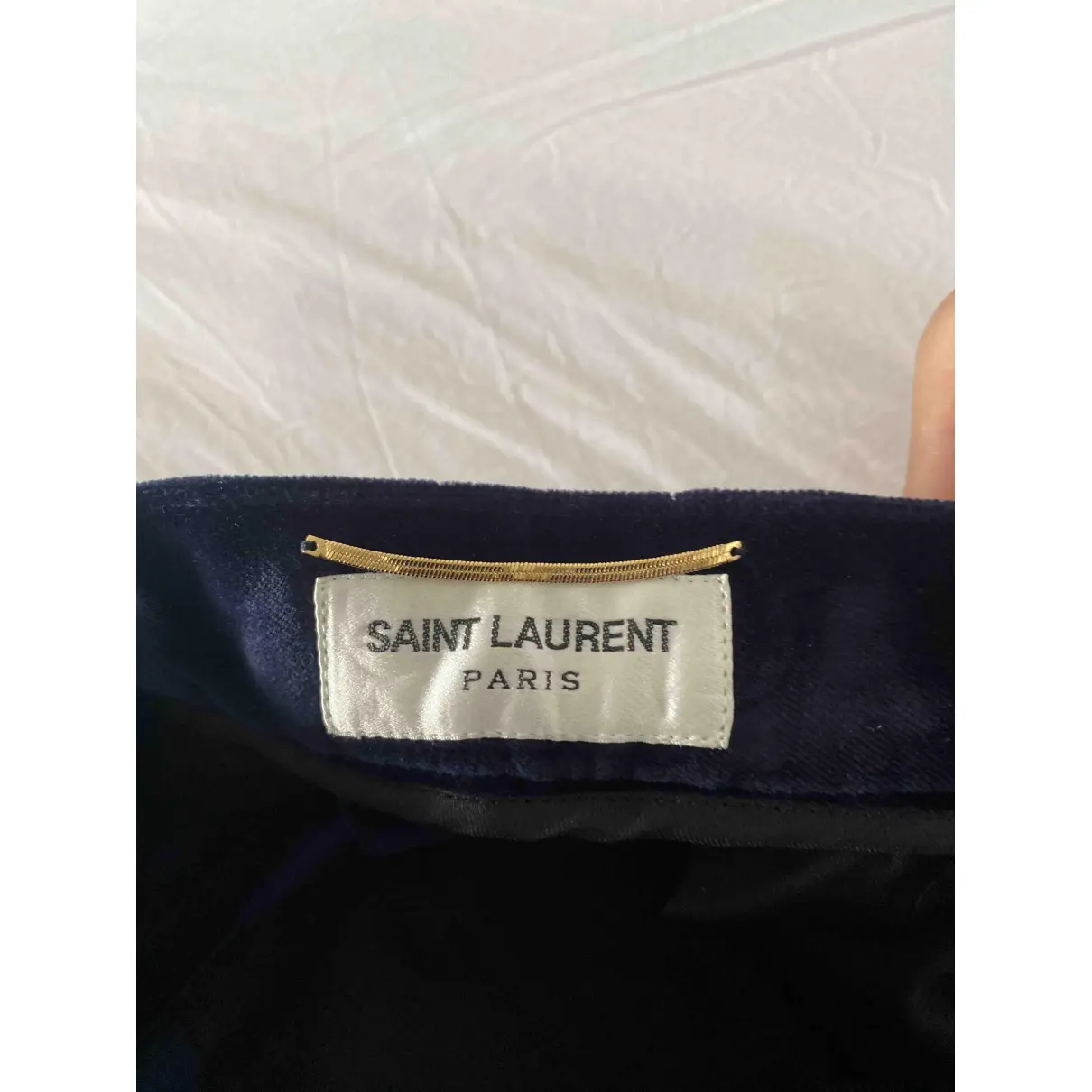 Velvet trousers Yves Saint Laurent - Vintage