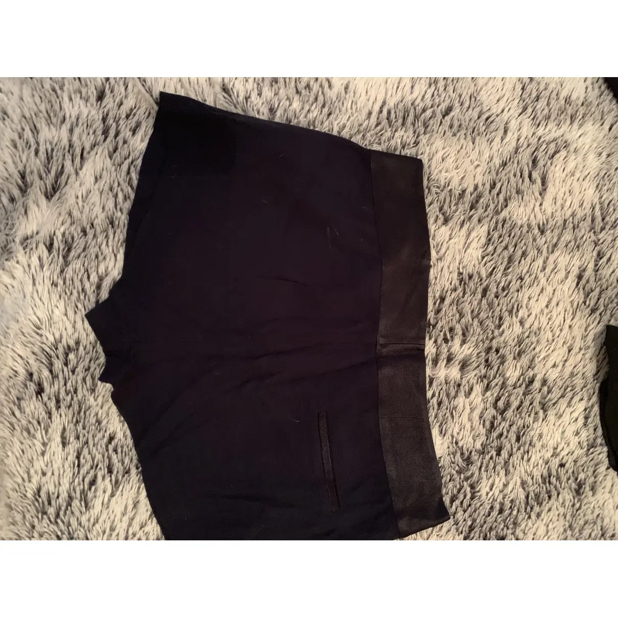 Ba&sh Navy Viscose Shorts for sale