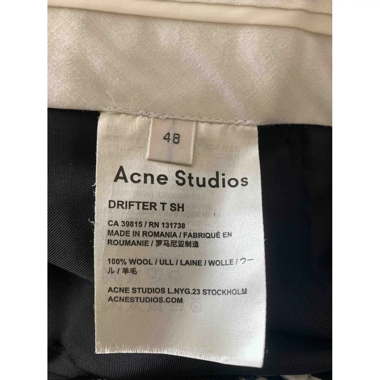 Wool suit Acne Studios