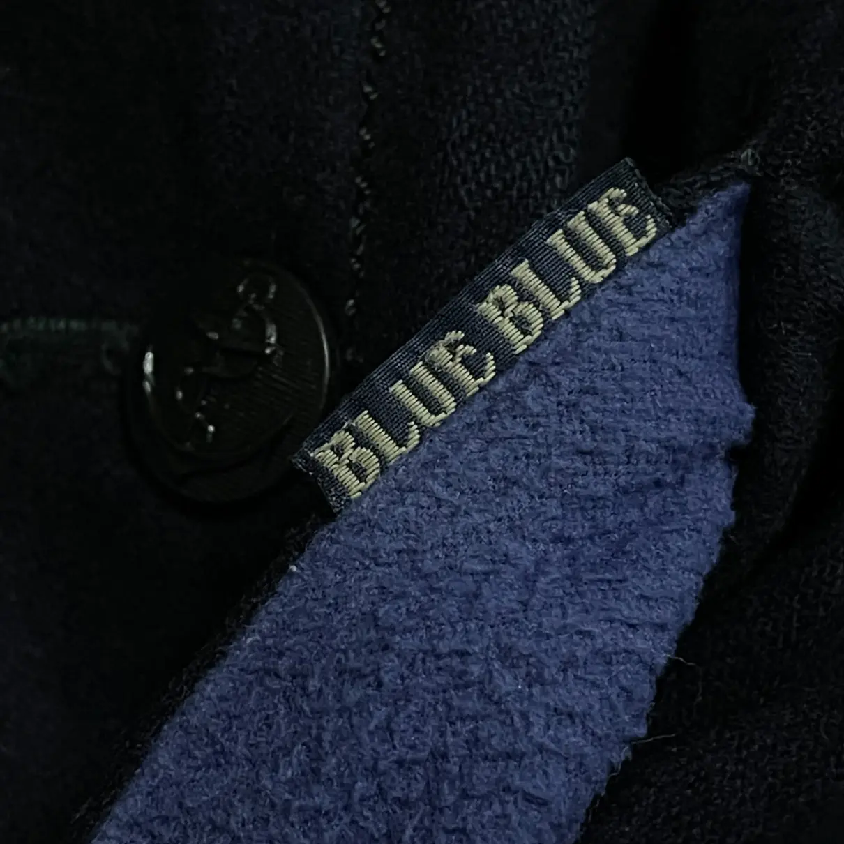 Wool peacoat Blue Blue Japan