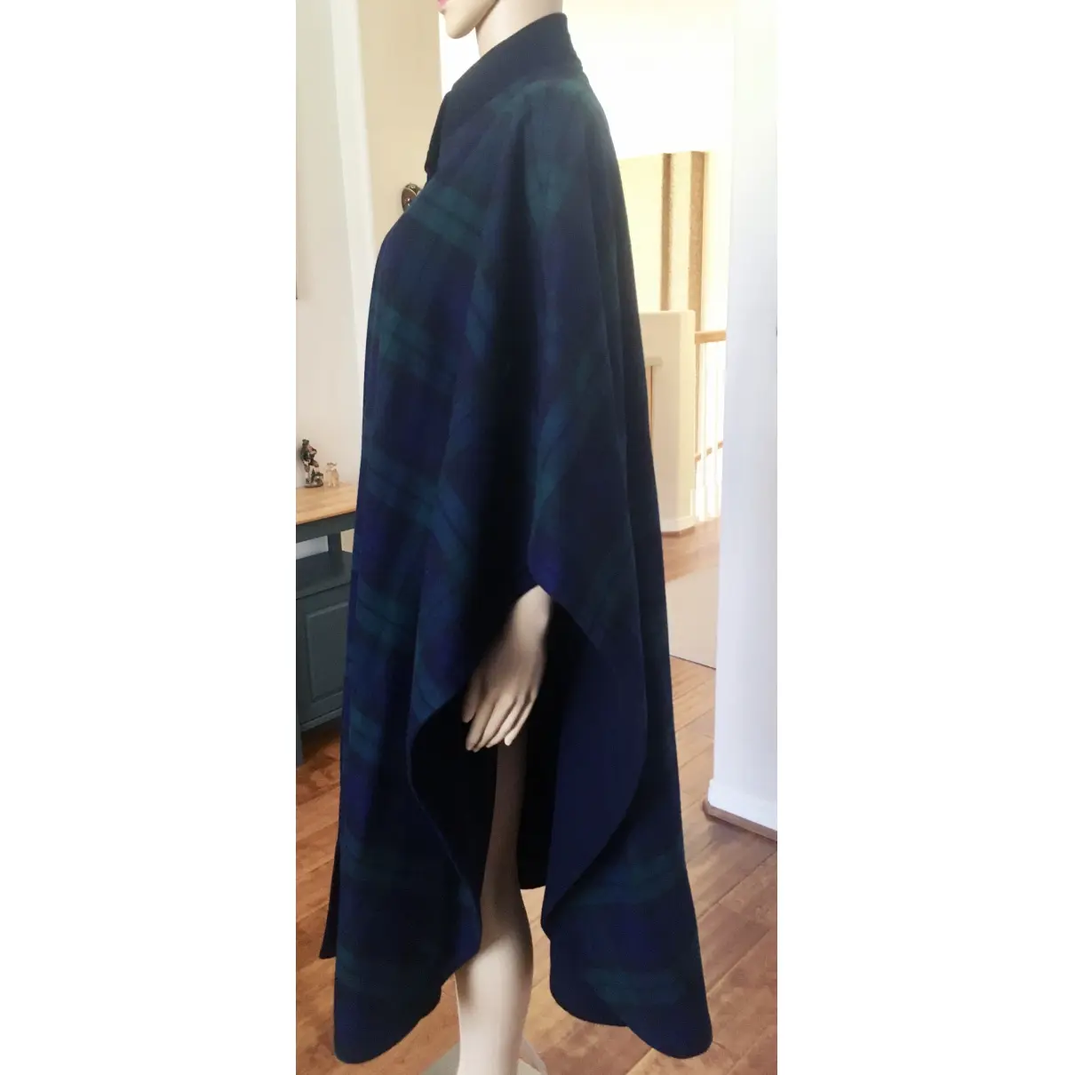 Wool cape Burberry - Vintage