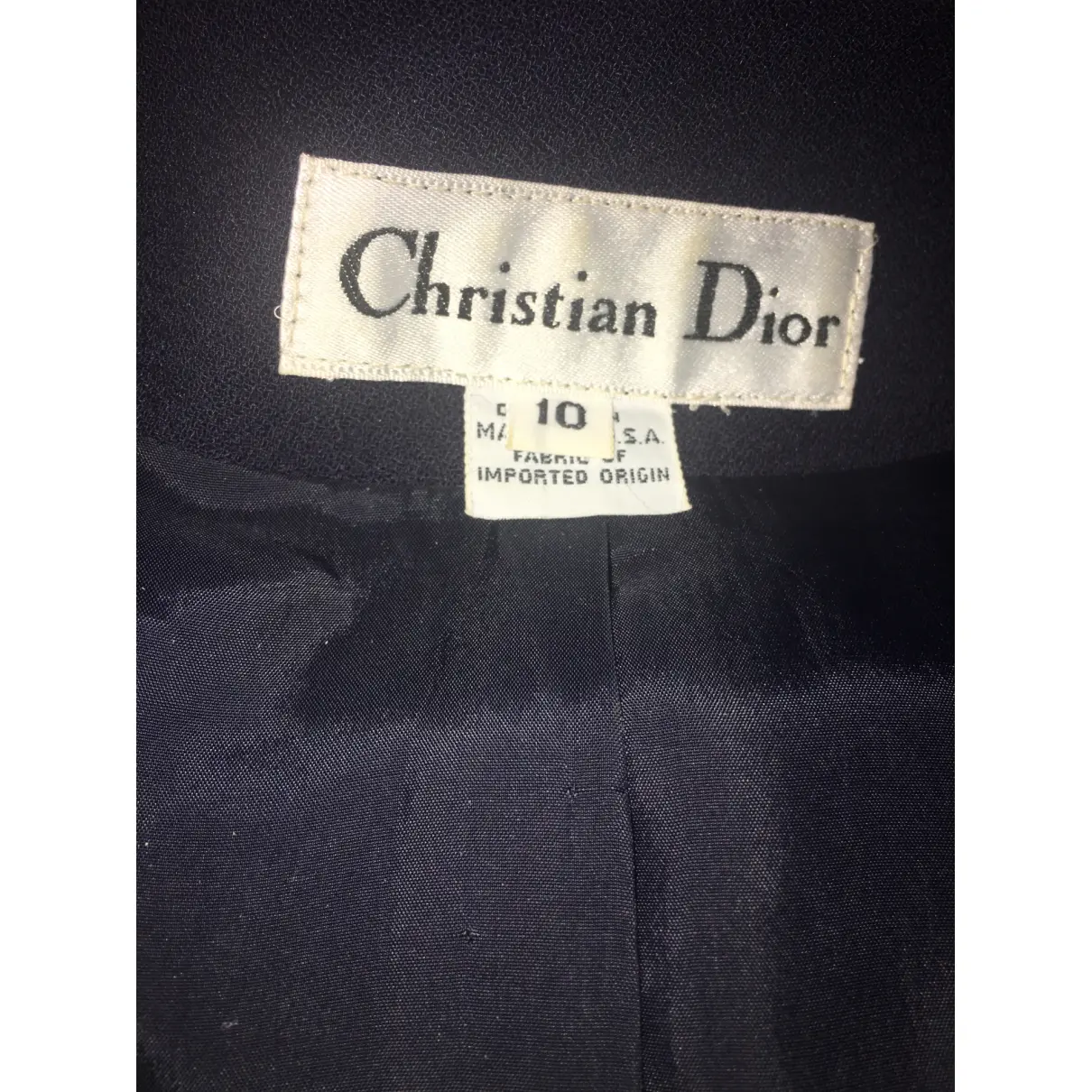 Buy Dior Wool skirt suit online