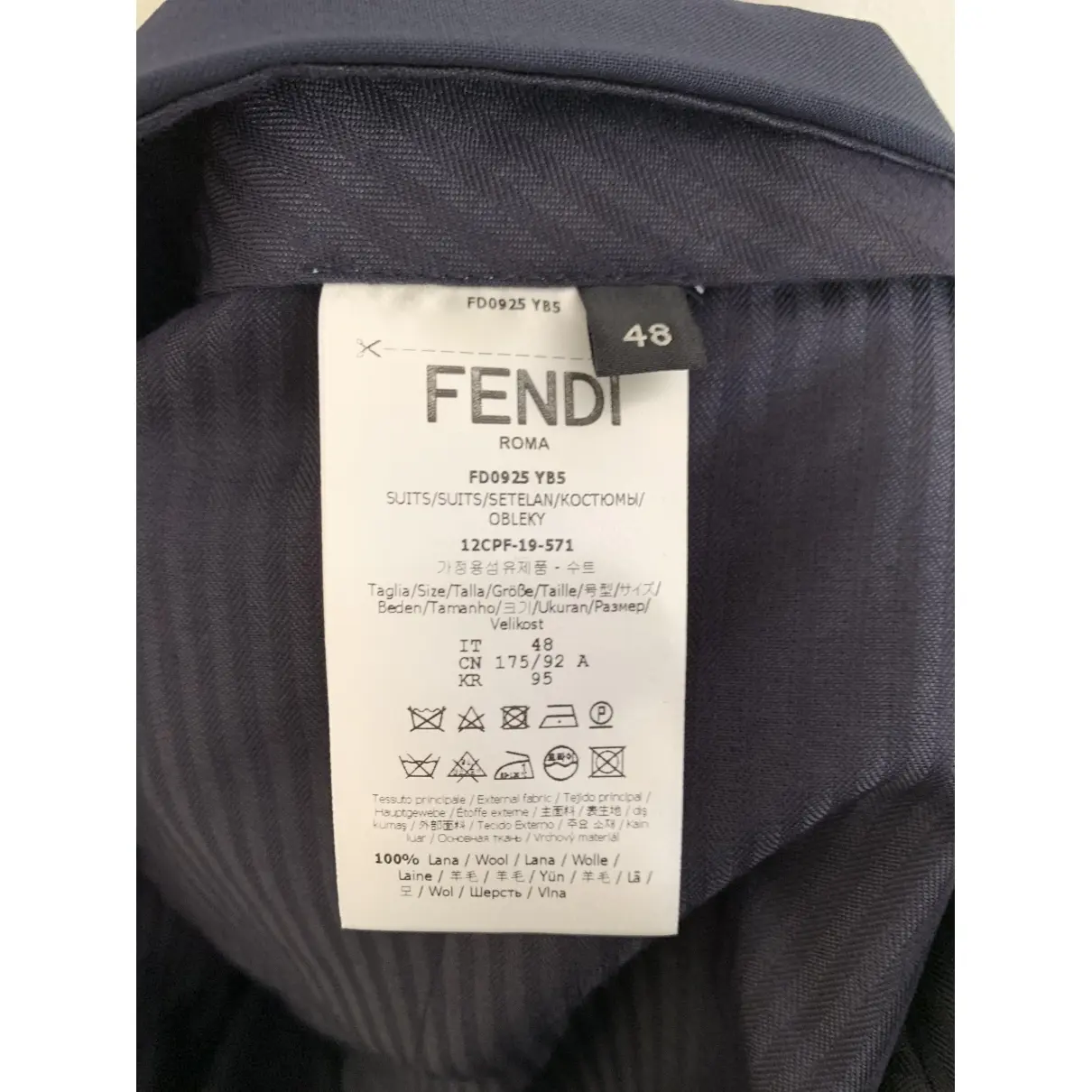 Buy Fendi Wool suit online