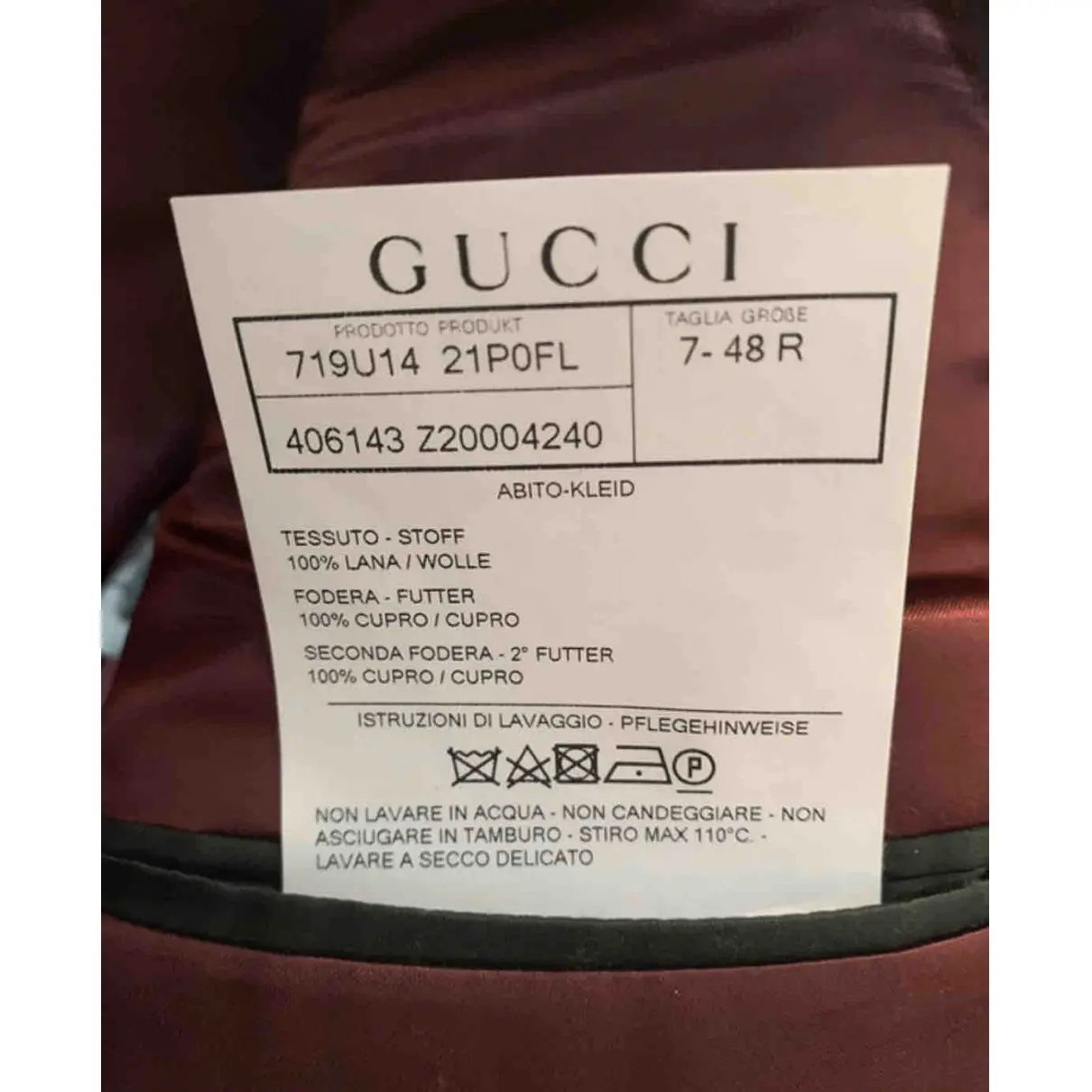 Luxury Gucci Suits Men