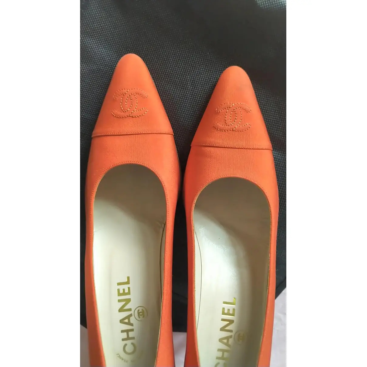 Cloth heels Chanel