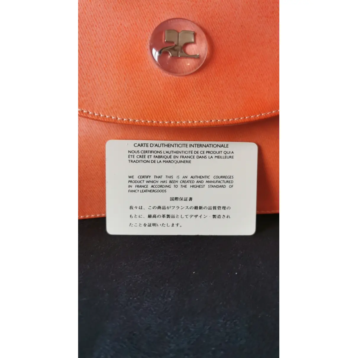 Cloth handbag Courrèges - Vintage