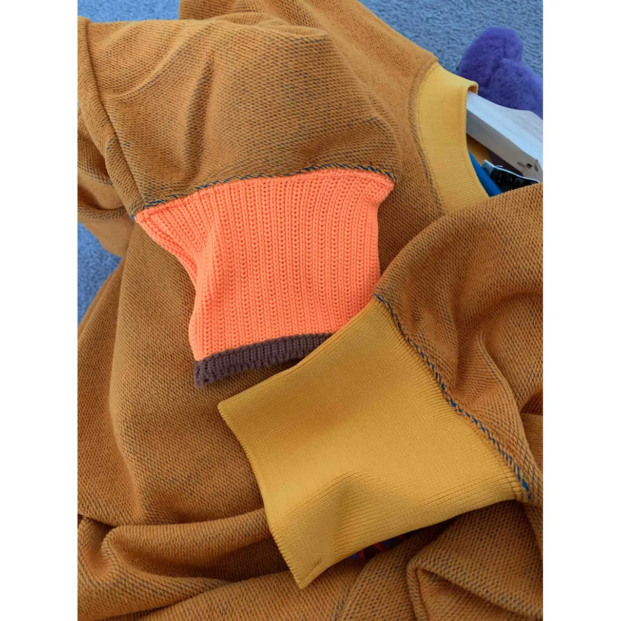 Orange Cotton Knitwear & Sweatshirt Acne Studios