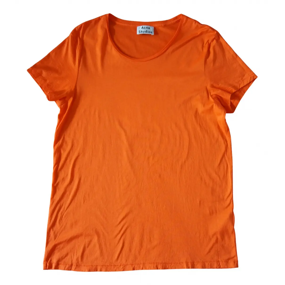Orange Cotton T-shirt Acne Studios