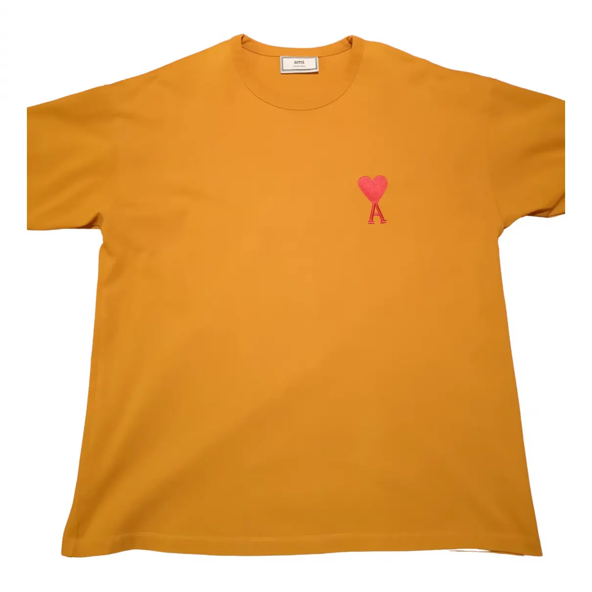 Orange Cotton T-shirt Ami