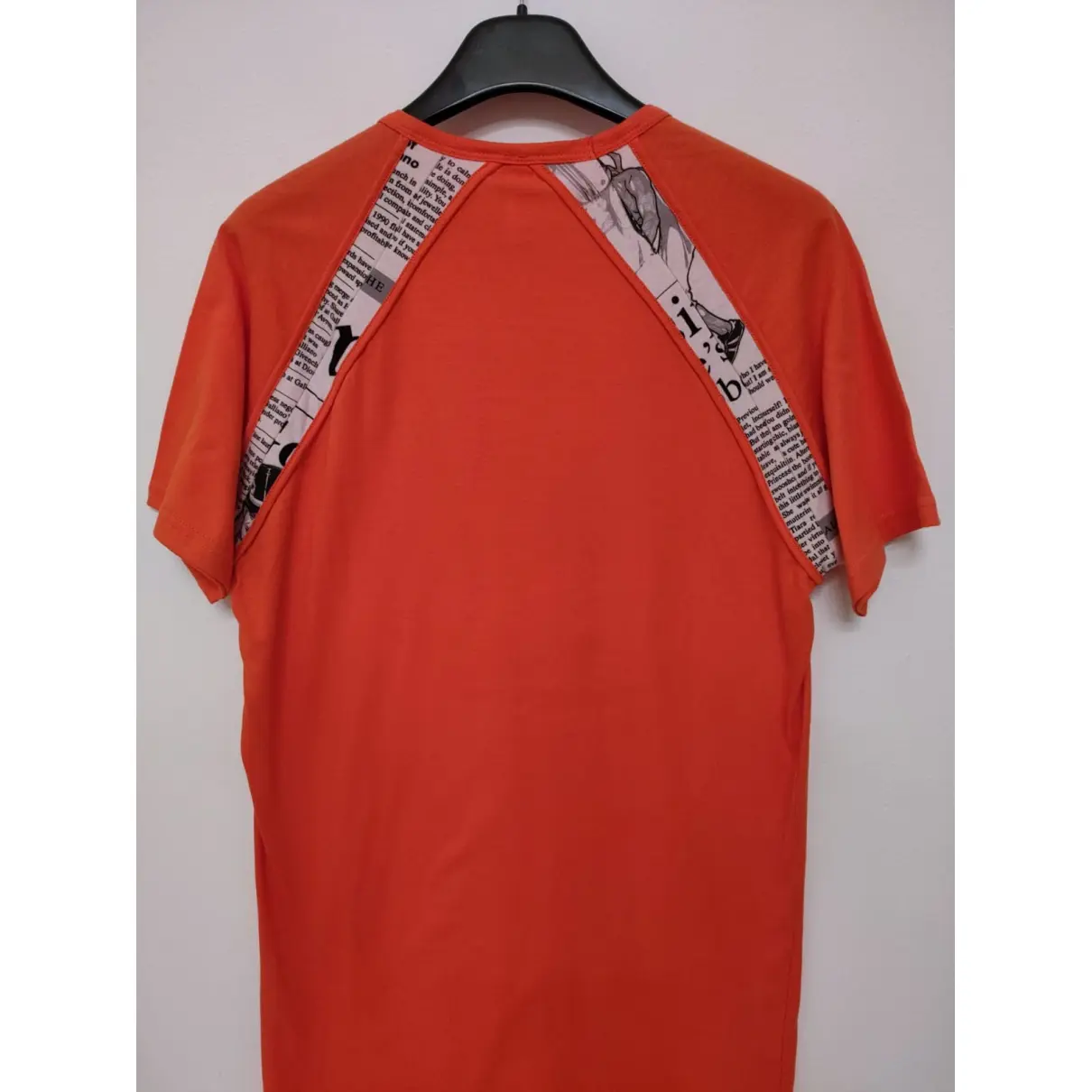 Orange Cotton T-shirt Galliano