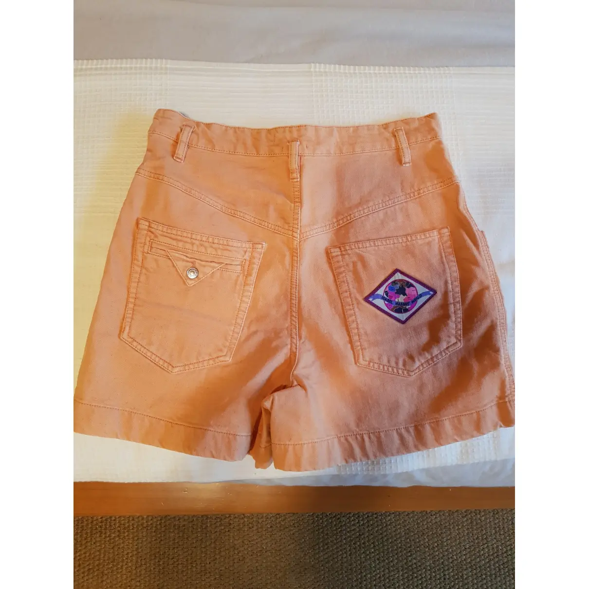 Buy Isabel Marant Orange Cotton Shorts online