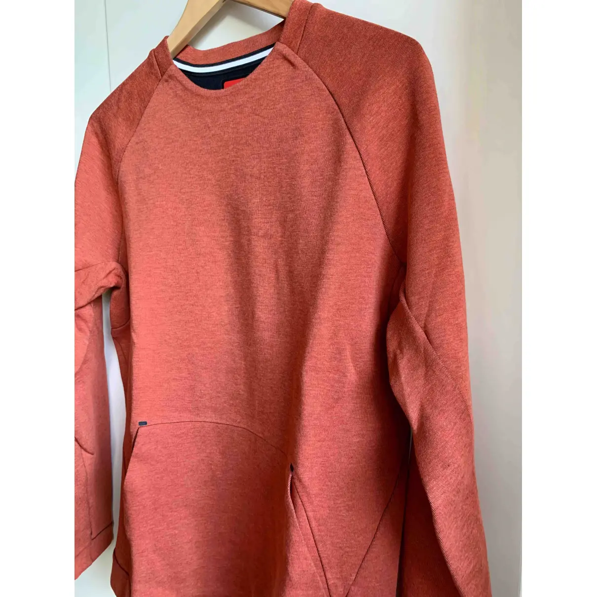 Orange Cotton Knitwear & Sweatshirt Nike