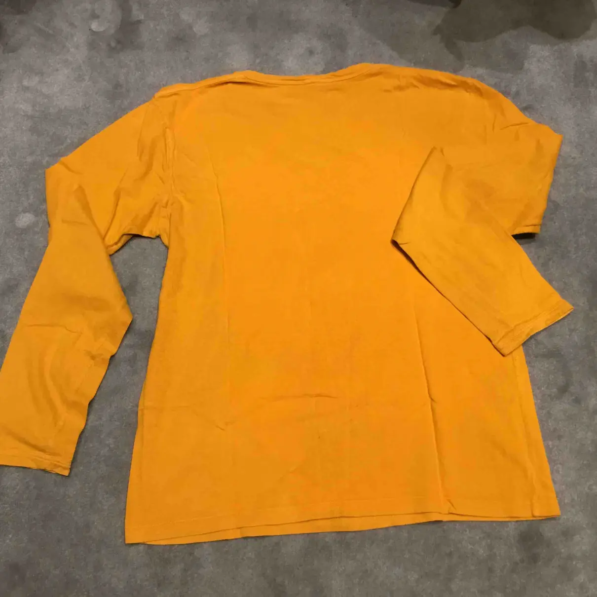 Buy Saint Laurent Orange Cotton T-shirt online