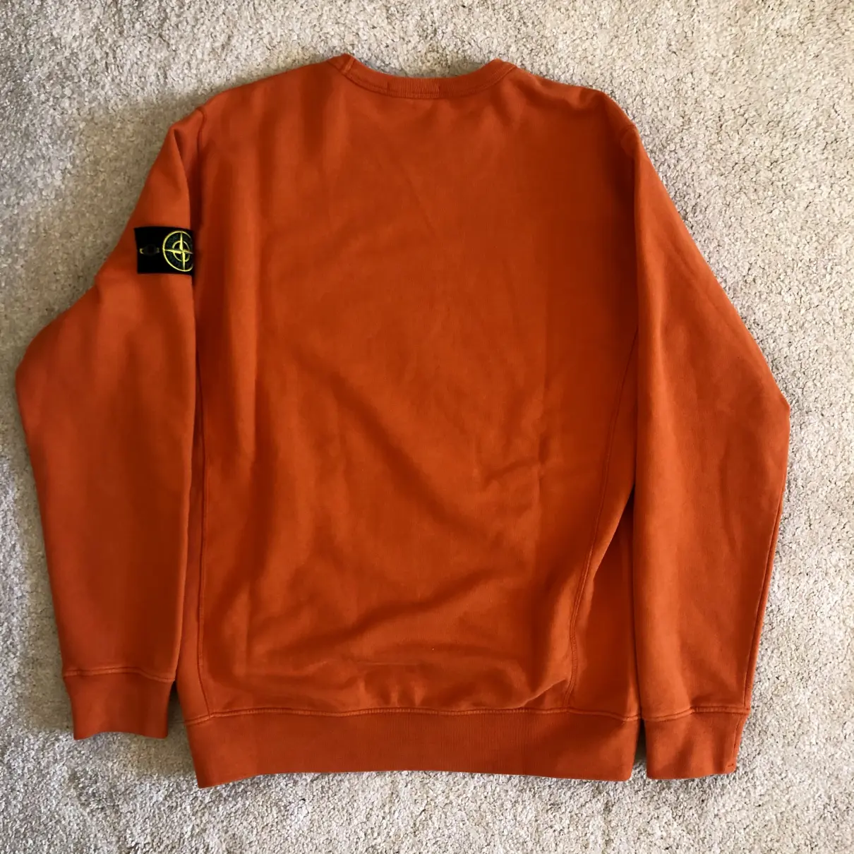 Buy Stone Island Orange Cotton Knitwear & Sweatshirt online