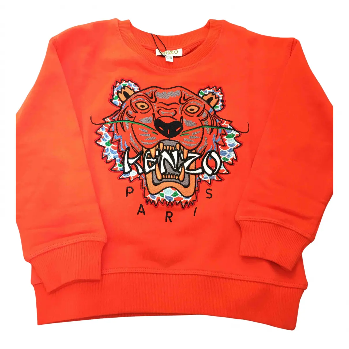 Orange Cotton Knitwear Tiger Kenzo