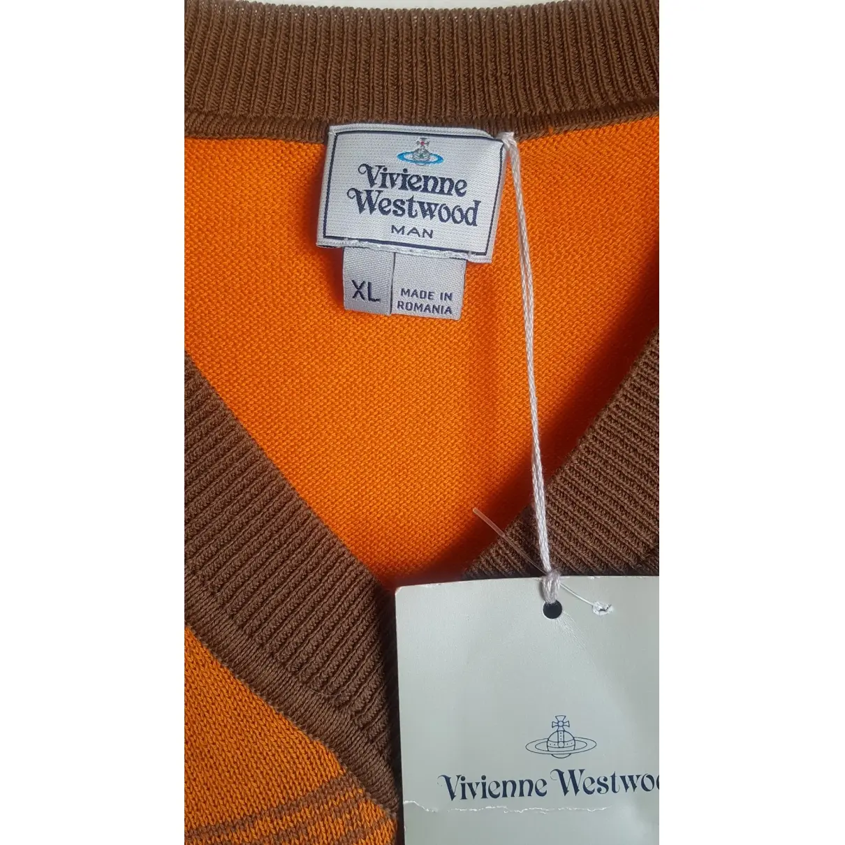 Buy Vivienne Westwood Orange Cotton Knitwear & Sweatshirt online