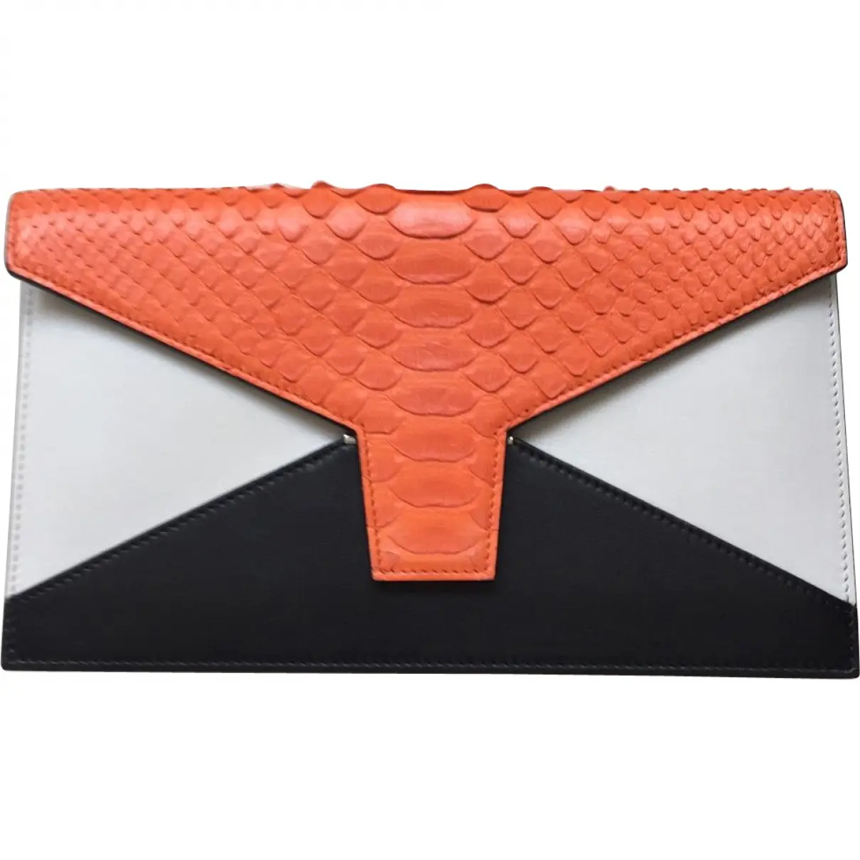 Orange Exotic leathers Wallet Celine