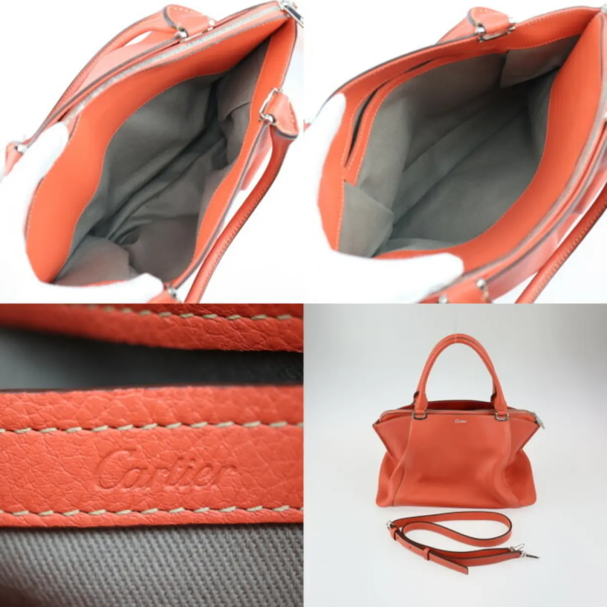 C leather handbag Cartier