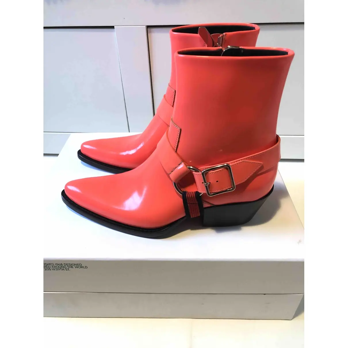 Leather cowboy boots Calvin Klein 205W39NYC